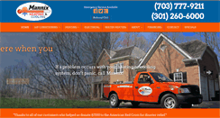 Desktop Screenshot of mannixhvac.com